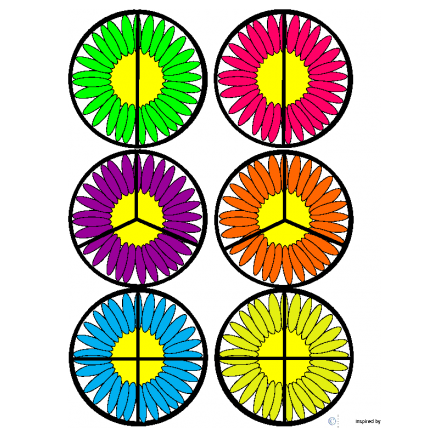 Crazy Daisy Fraction Circles for Autism